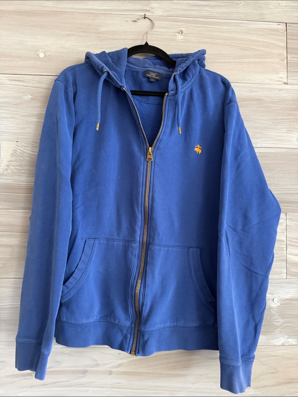 Men's Brooks Brothers’ Zip-Up Hoodie with Embroidered Logo